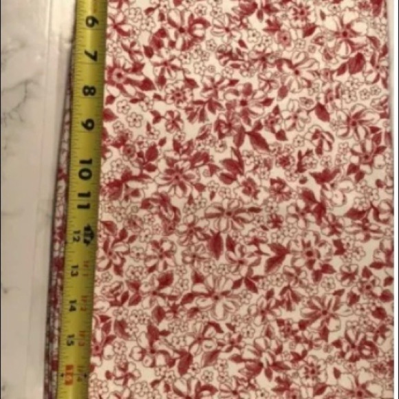 Floral Print Size 16 Straight Skirt White Red 22" - Picture 6 of 7